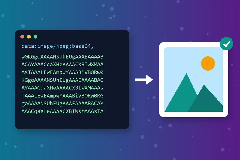 Base64 image decoder showing a preview of the decoded picture