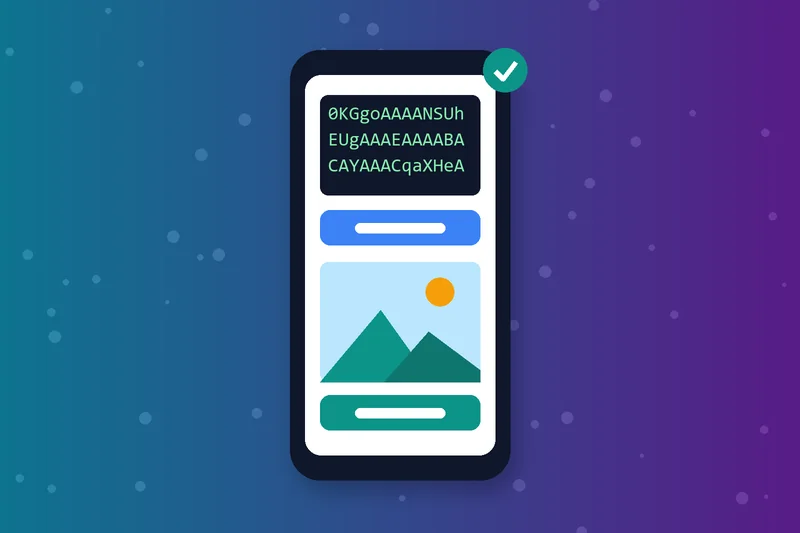 Base64 to image online converter on a phone
