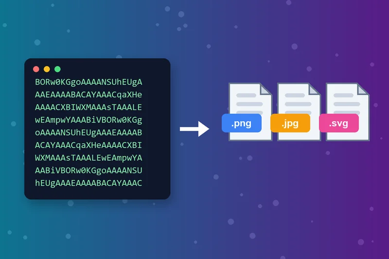 Base64 to PNG and Base64 to JPG output files