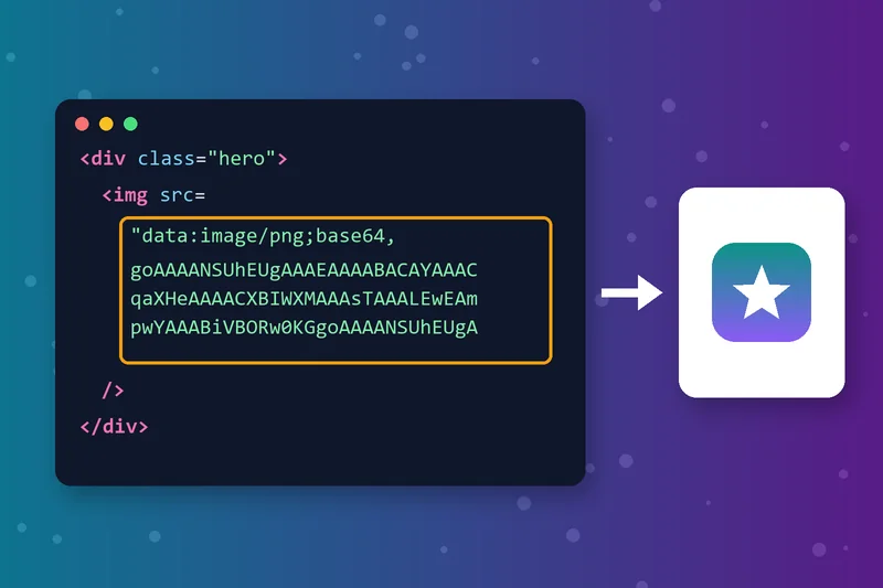 image from Base64 data URI copied from HTML