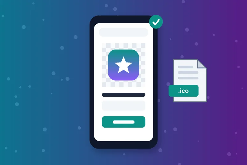online ICO converter running in a phone browser