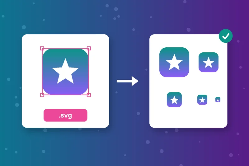 SVG to ICO conversion of a vector logo