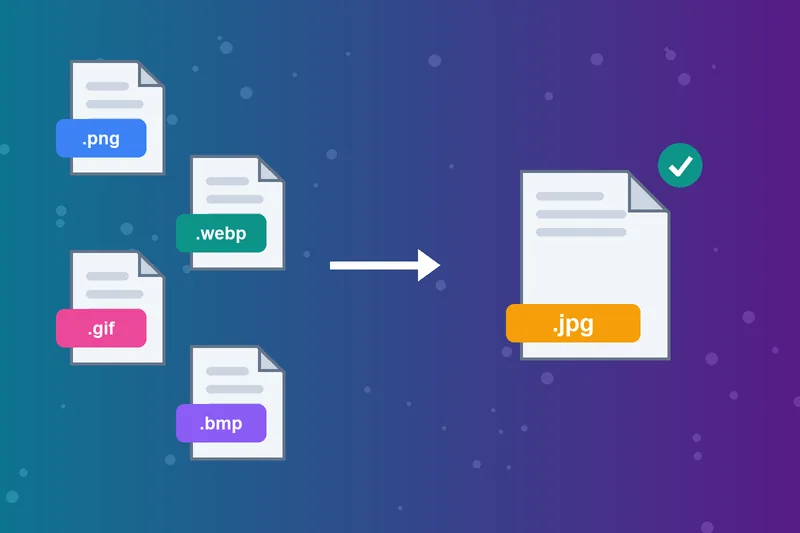 Convertir une image en JPG depuis un PNG ou un WebP