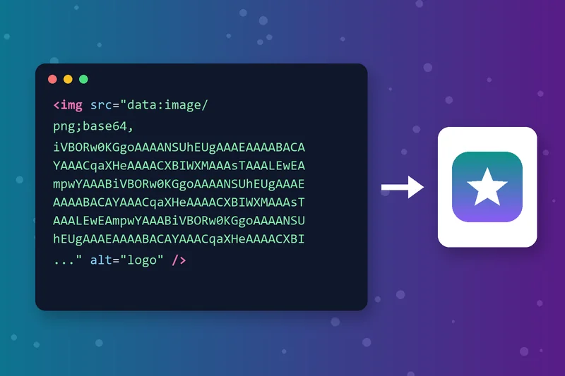 ناتج مُرمّز صور Base64 ملصوقًا داخل وسم img في HTML