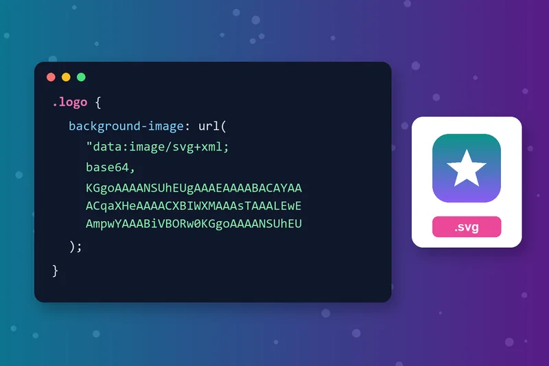 أيقونة SVG مرمّزة بـ Base64 داخل ملف CSS