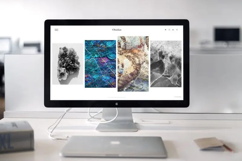 Testo lorem ipsum in un mockup di sito che mostra font e spaziature