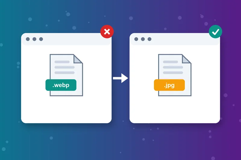 Convertitore da WebP a JPG per app datate